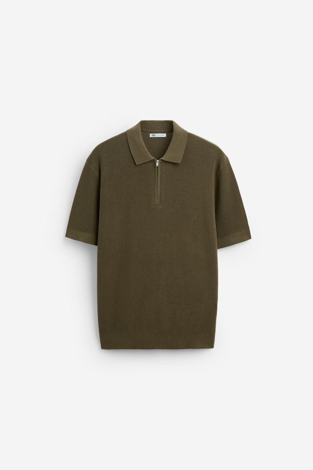 PURL KNIT POLO SHIRT - Zara фото 33