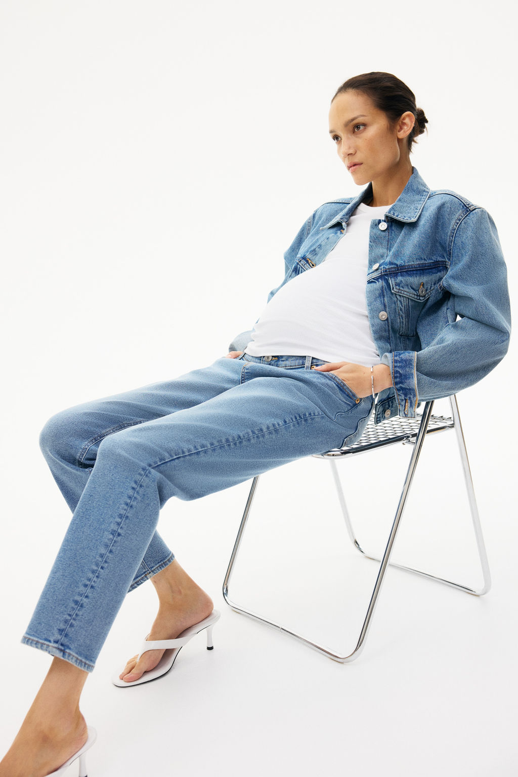 MAMA Slim Ankle Jeans - H&m фото 5