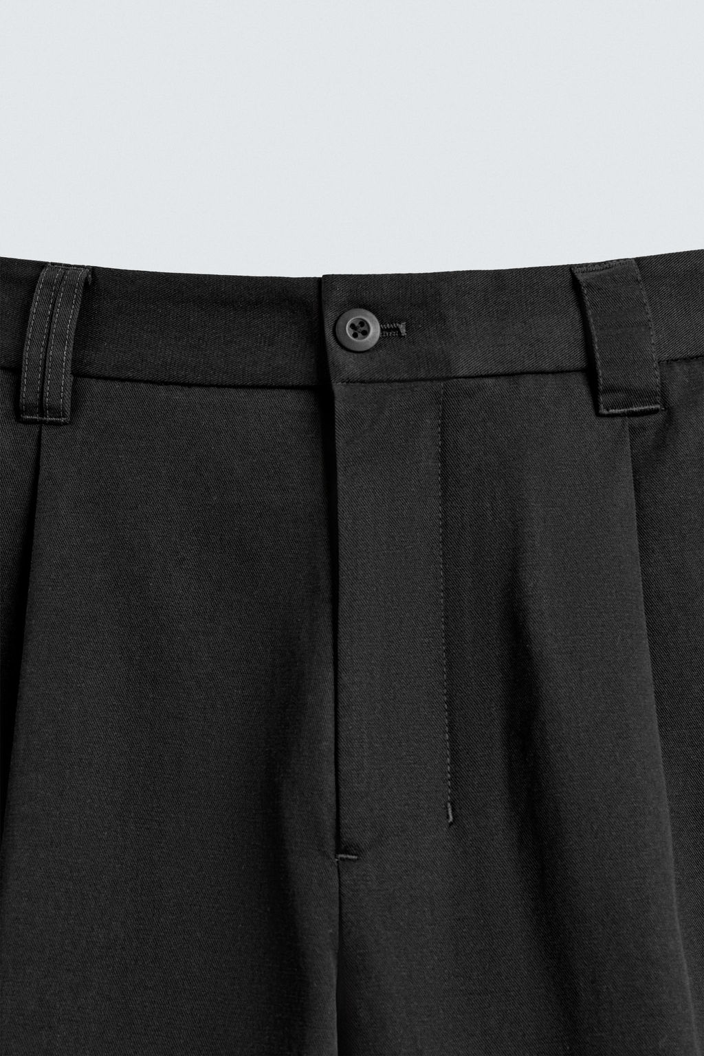COTTON-LYOCELL PLEATED TROUSERS