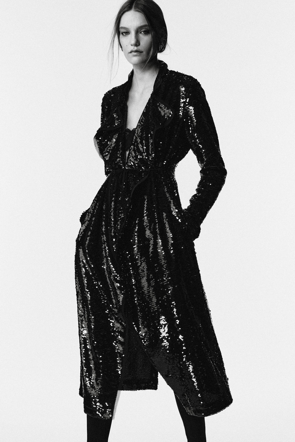 LIMITED EDITION SEQUIN COAT - Zara фото 5