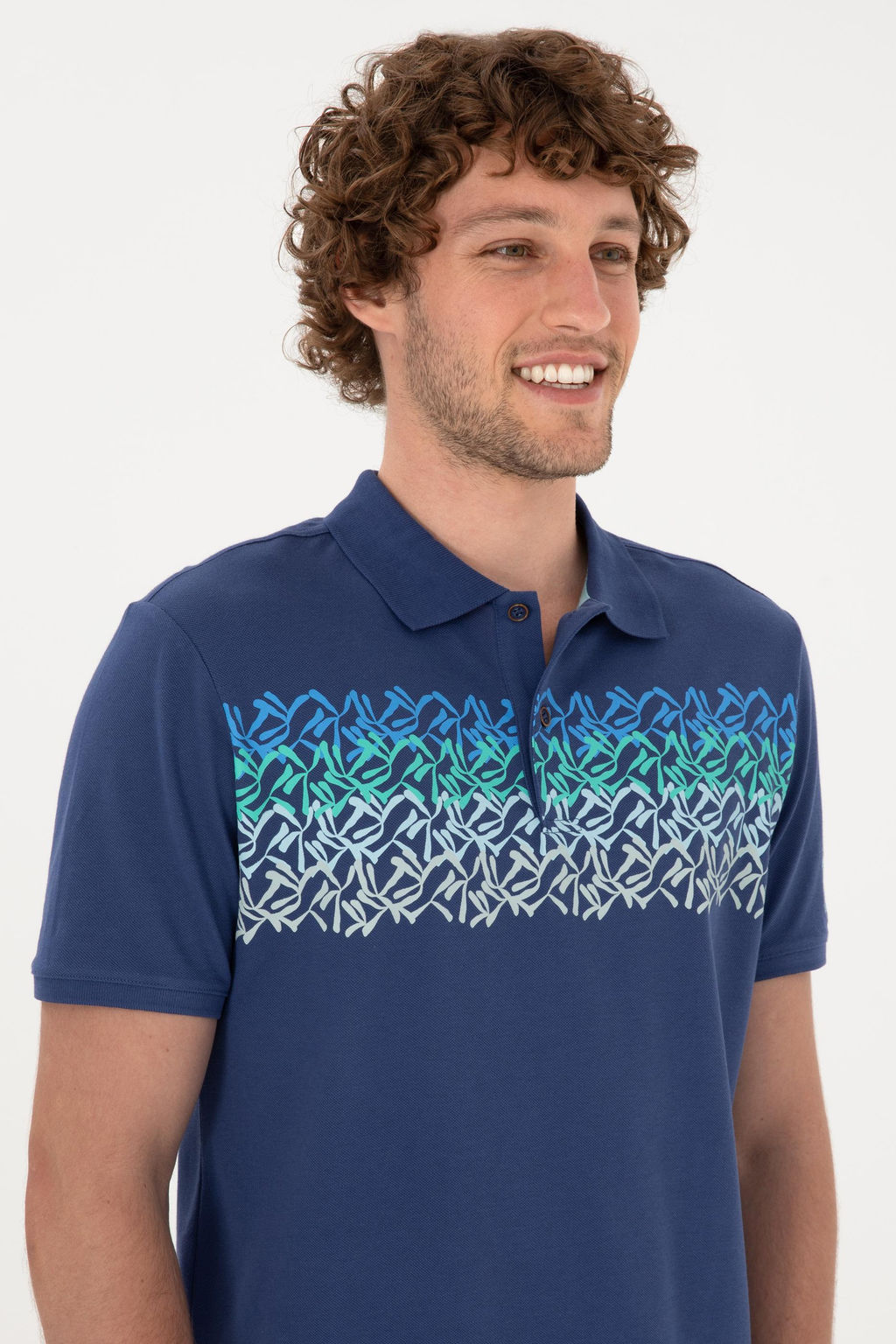 Erkek Regular Fit Polo Yaka A__k Lacivert Ti__rt Sepette S_rpriz _ndirim - U.s. polo assn фото 2