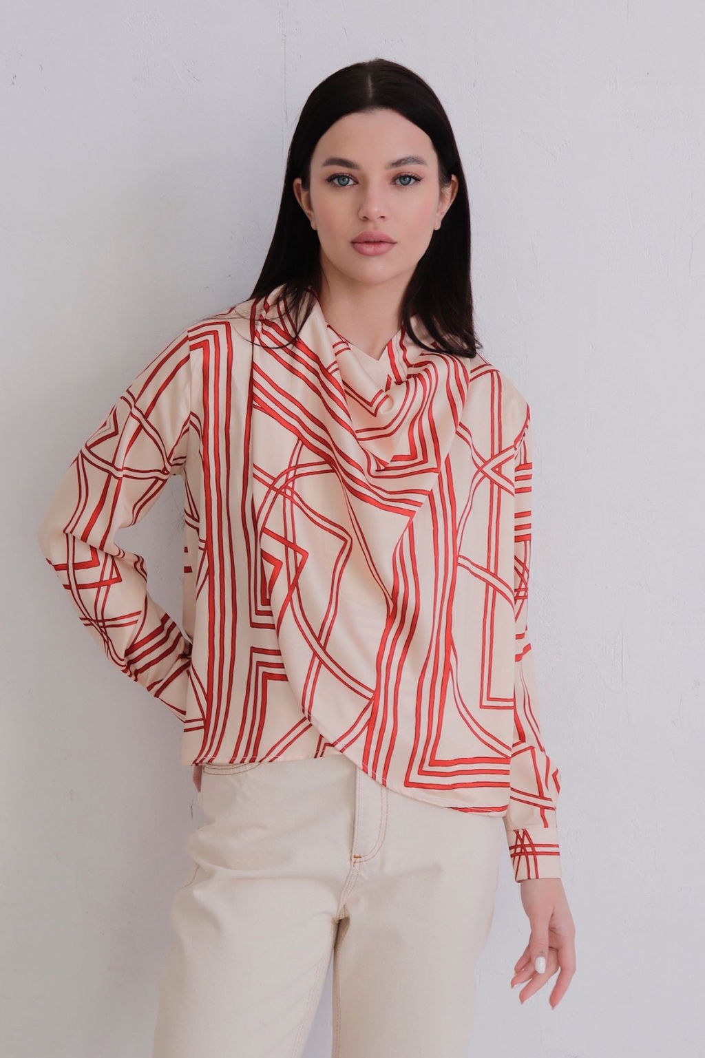 12012 Блуза с драпировкой - Martichelli фото 5