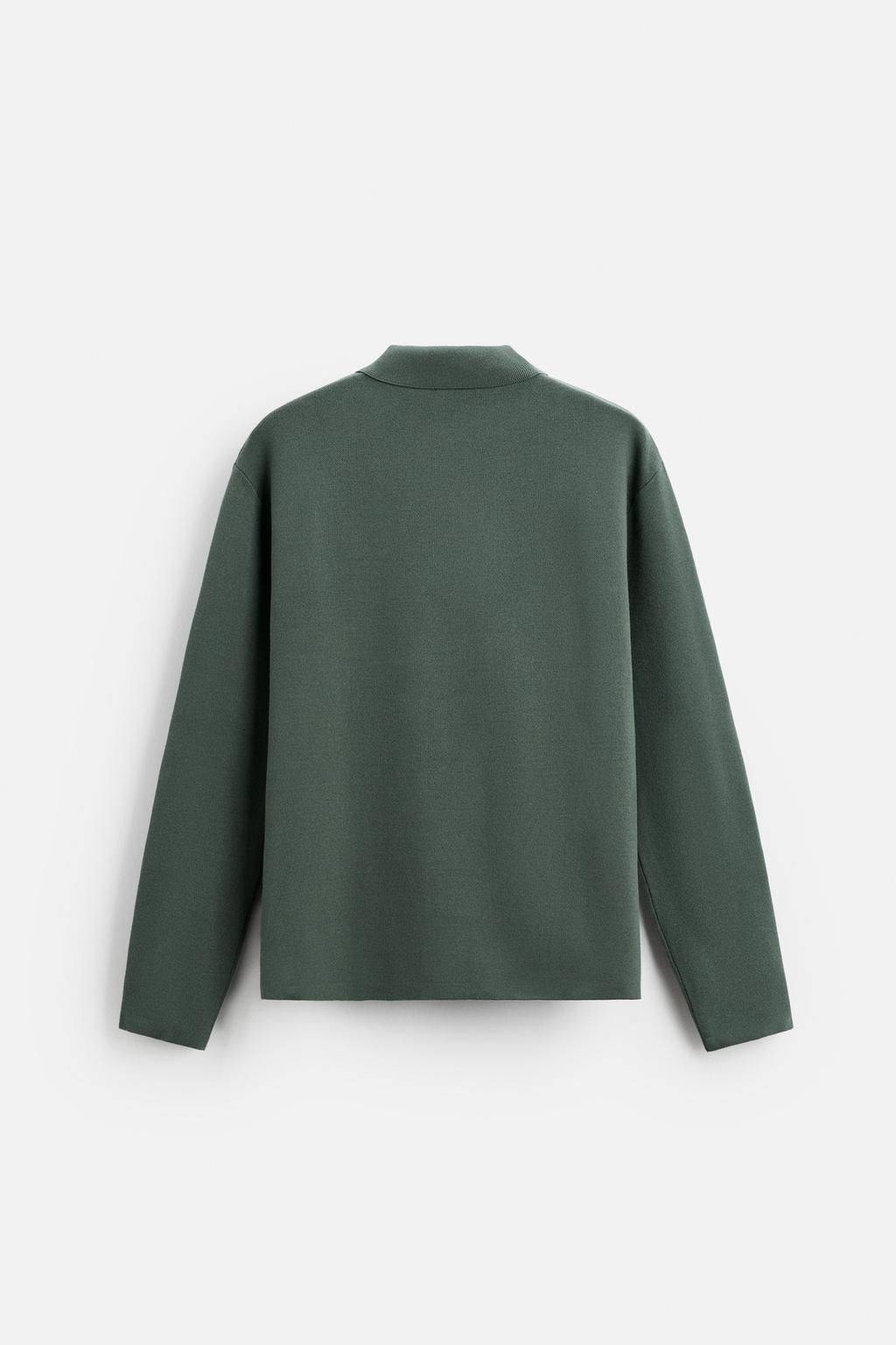 VISCOSE BLEND KNIT POLO SHIRT - Zara фото 31