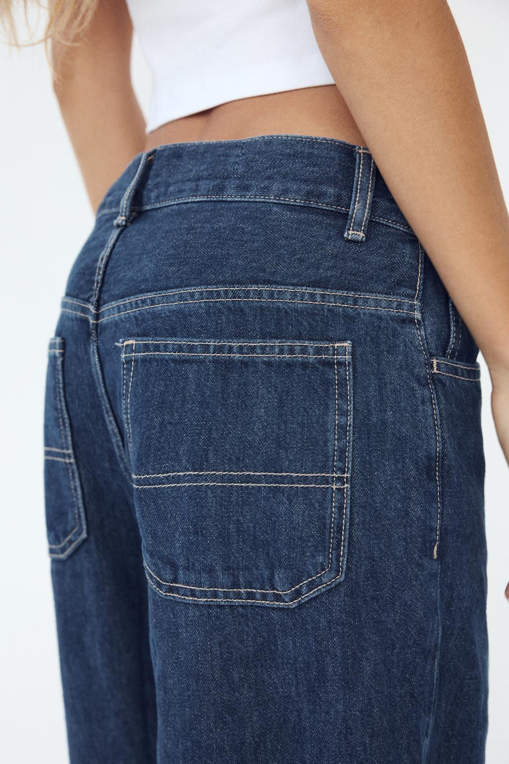 TRF WIDE-LEG HIGH-WAIST JEANS - Zara фото 7