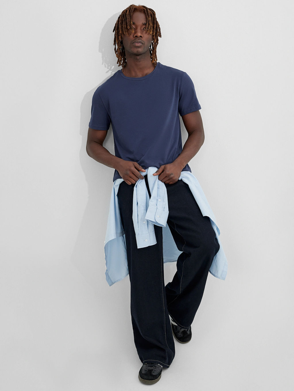 Футболка мужская синяя темно -синий 111926 - Mark formelle фото 4