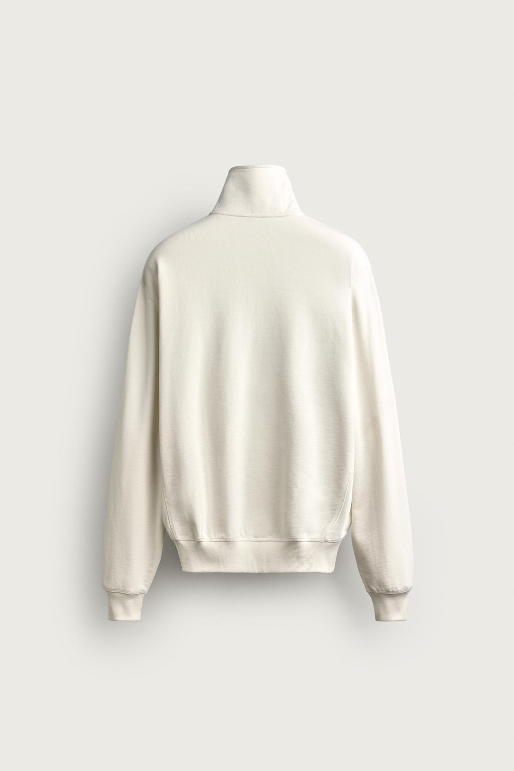 SUDADERA CUELLO CREMALLERA CONTRASTE / Hueso - Zara фото 8