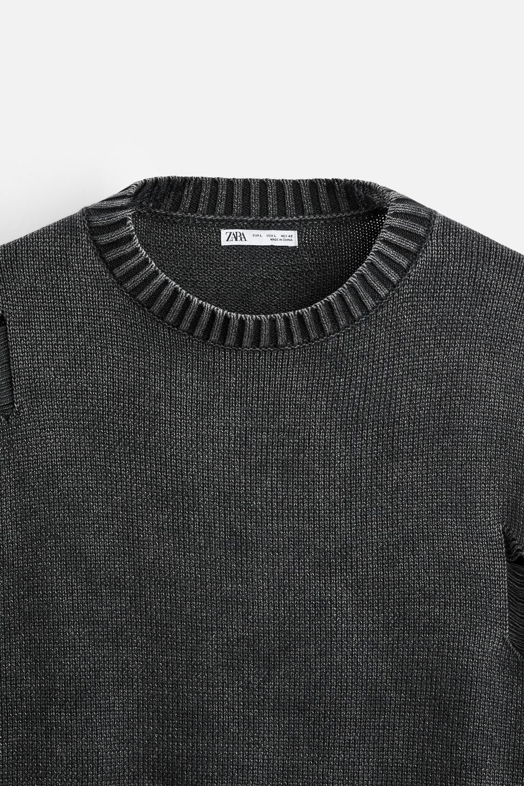 JACQUARD SLOGAN SWEATER - Zara фото 8