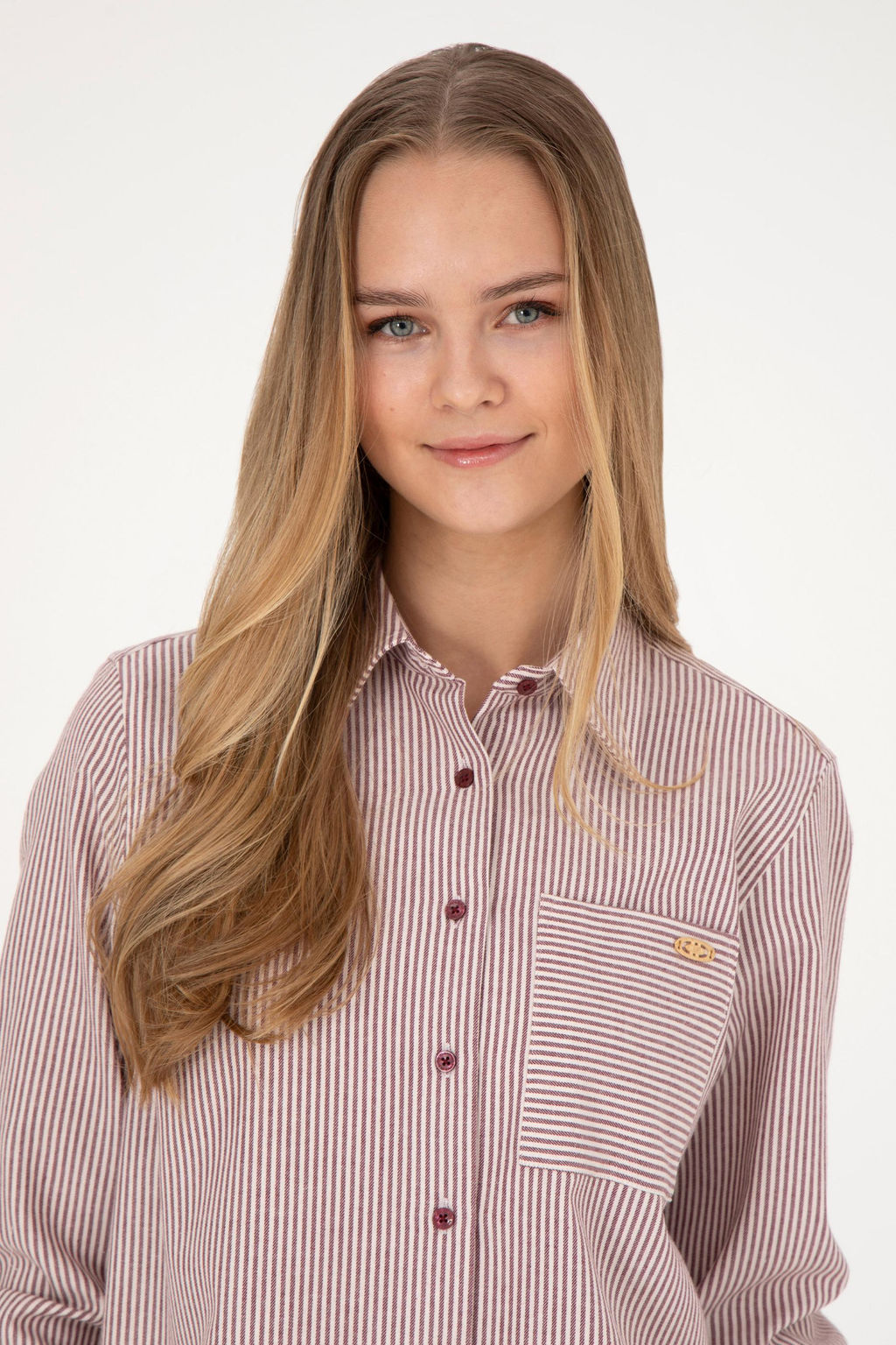 Женская бордовая рубашка с длинным рукавом Неожиданная скидка в корзине - U.s. polo assn фото 2