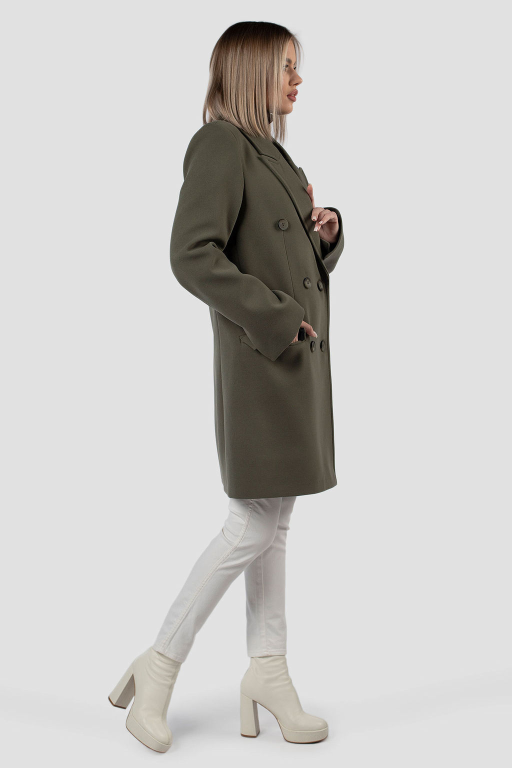 01-11935 Пальто женское демисезонное - El podio фото 3