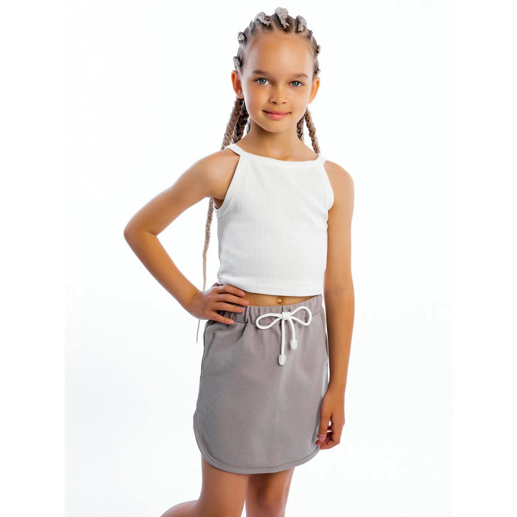 Комплект топ рибана, юбка пике 7001900303 - Youlala фото 14