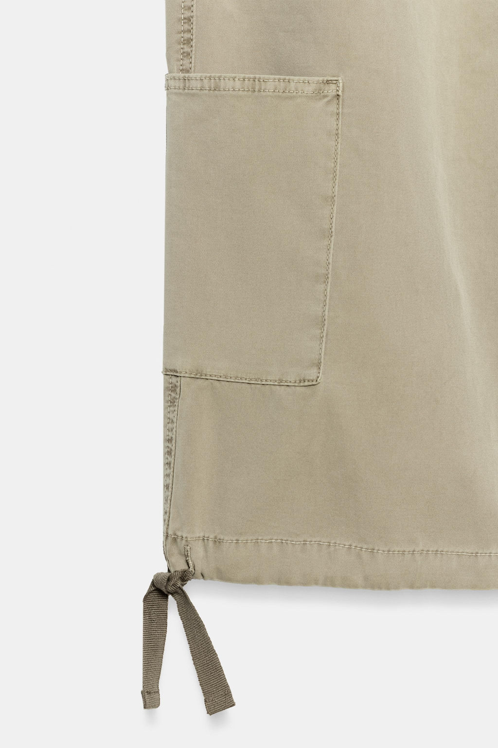 PANTAL?N CARGO LAZADA / Khaki claro - Zara фото 6