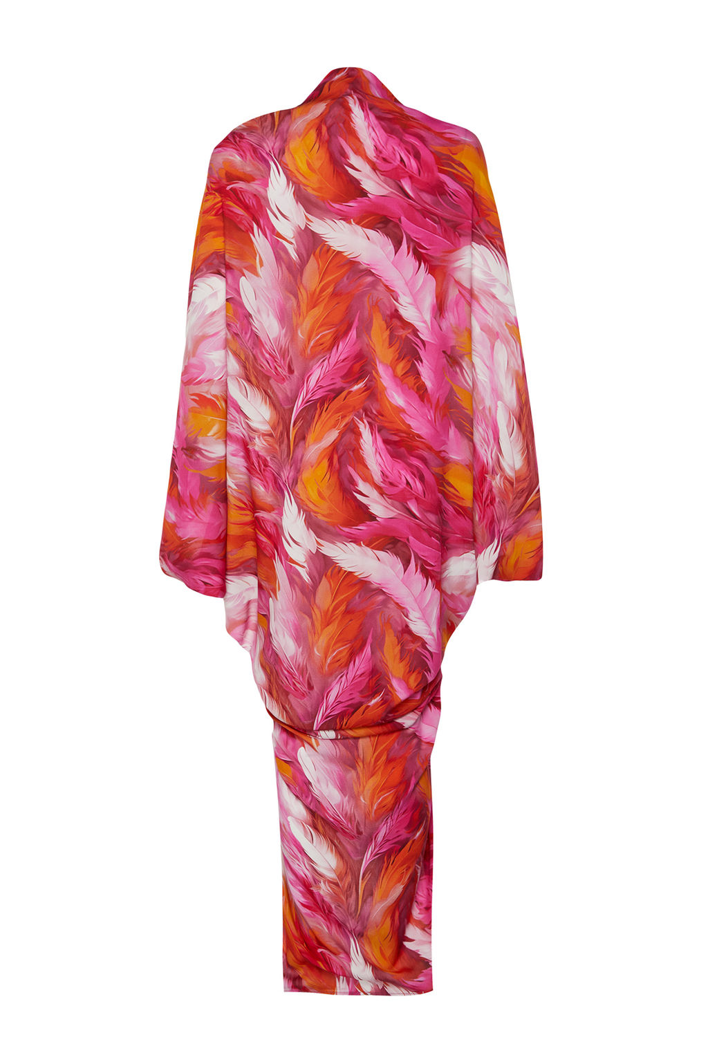 TRENDYOLMILLA Soyut Desenli Genis Kal?p Maxi Dokuma Buzgulu Plaj Elbisesi TBESS23EL00274 фото 9