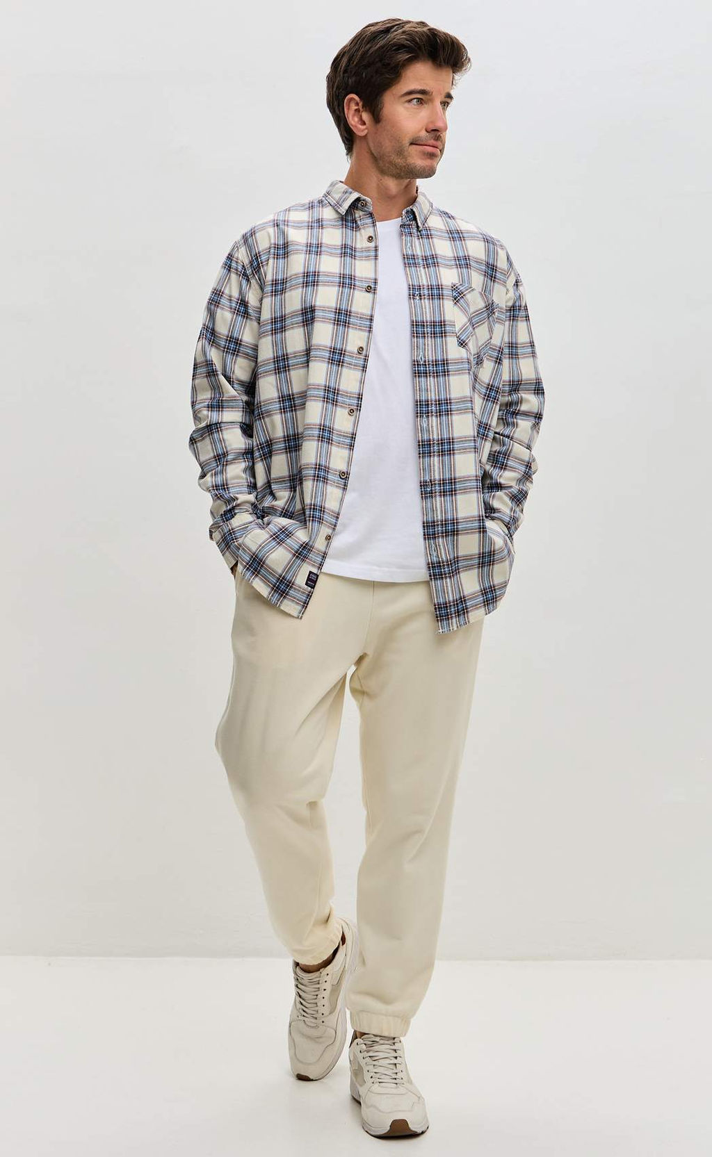 Рубашка F521-0460 milk-blue - Fine joyce фото 10