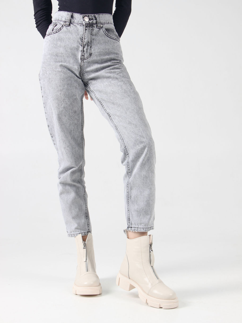 Ботинки 330.21074m.Бежевый/Шерсть