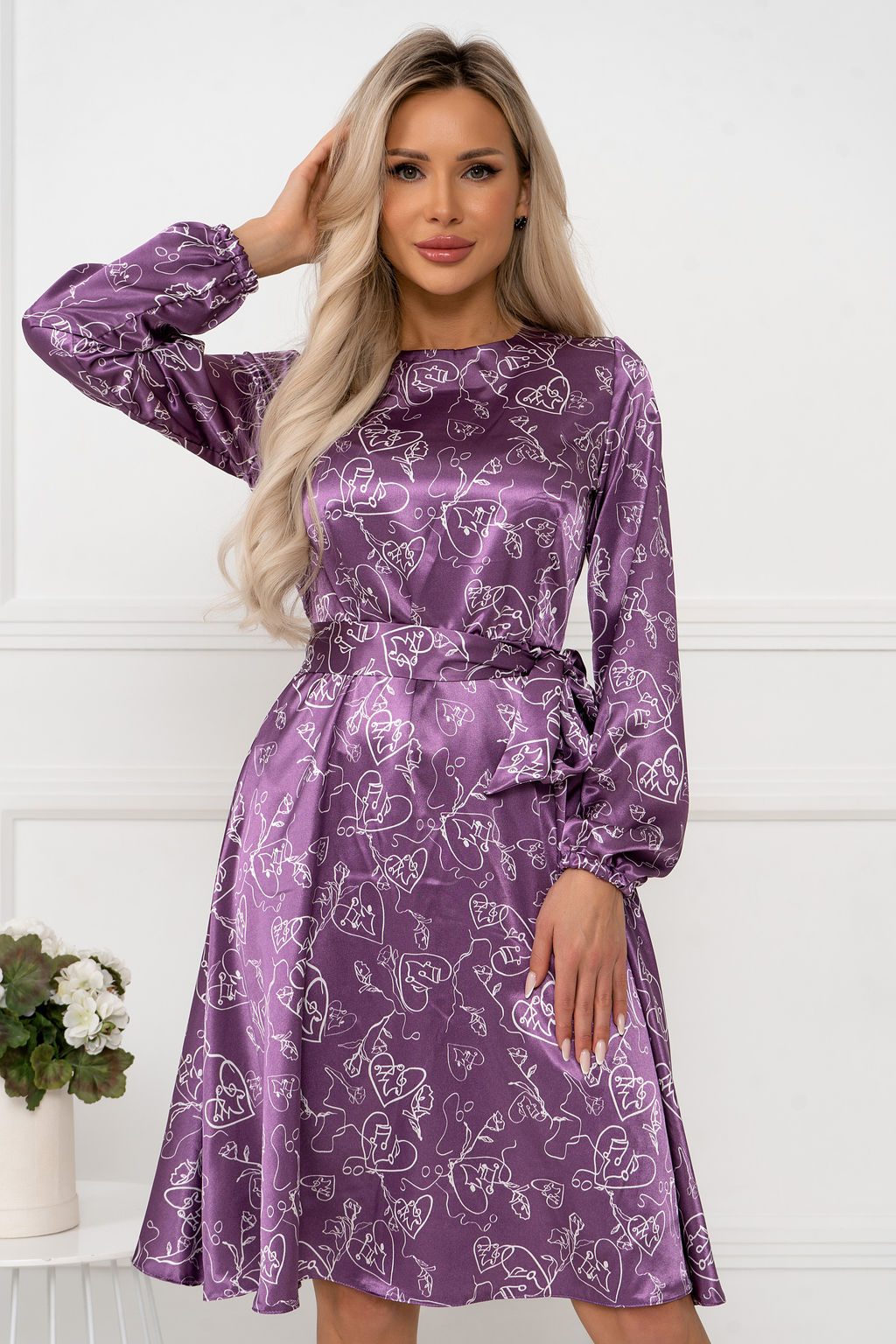 Платье Open Style 6612 фиолетовый