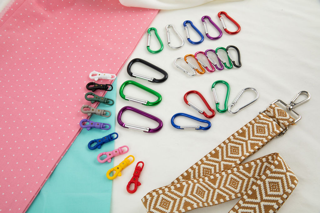 Фурнитура сумочная металл Gamma GH 120/35/10 Карабин 25 мм 10 шт. №07 черный