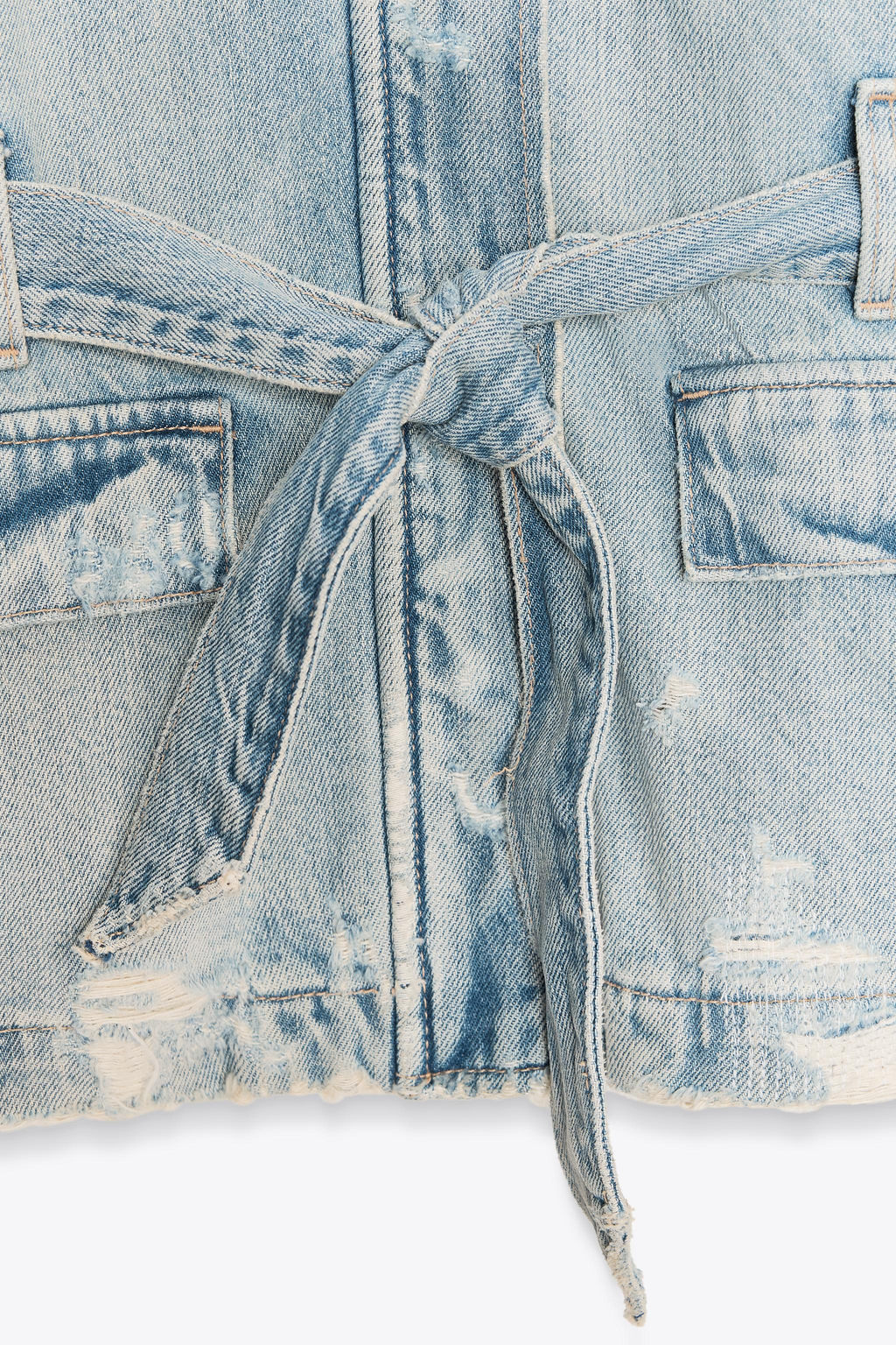 BELTED TRF DENIM JACKET - Zara фото 8