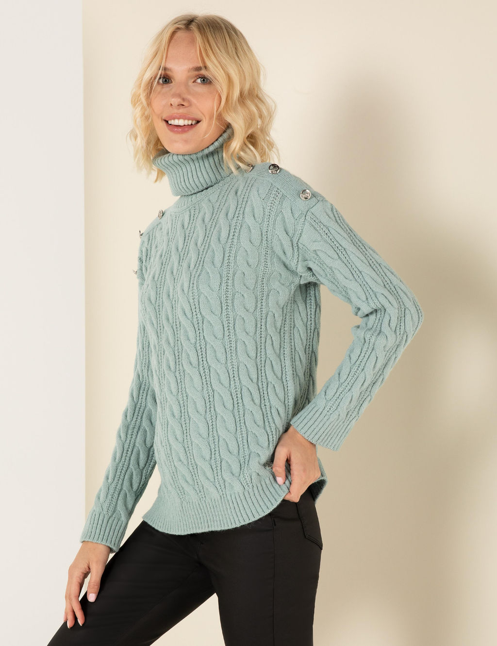 Mint Melanj Regular Fit Bal_k__ Yaka Kazak - Pierre cardin фото 3