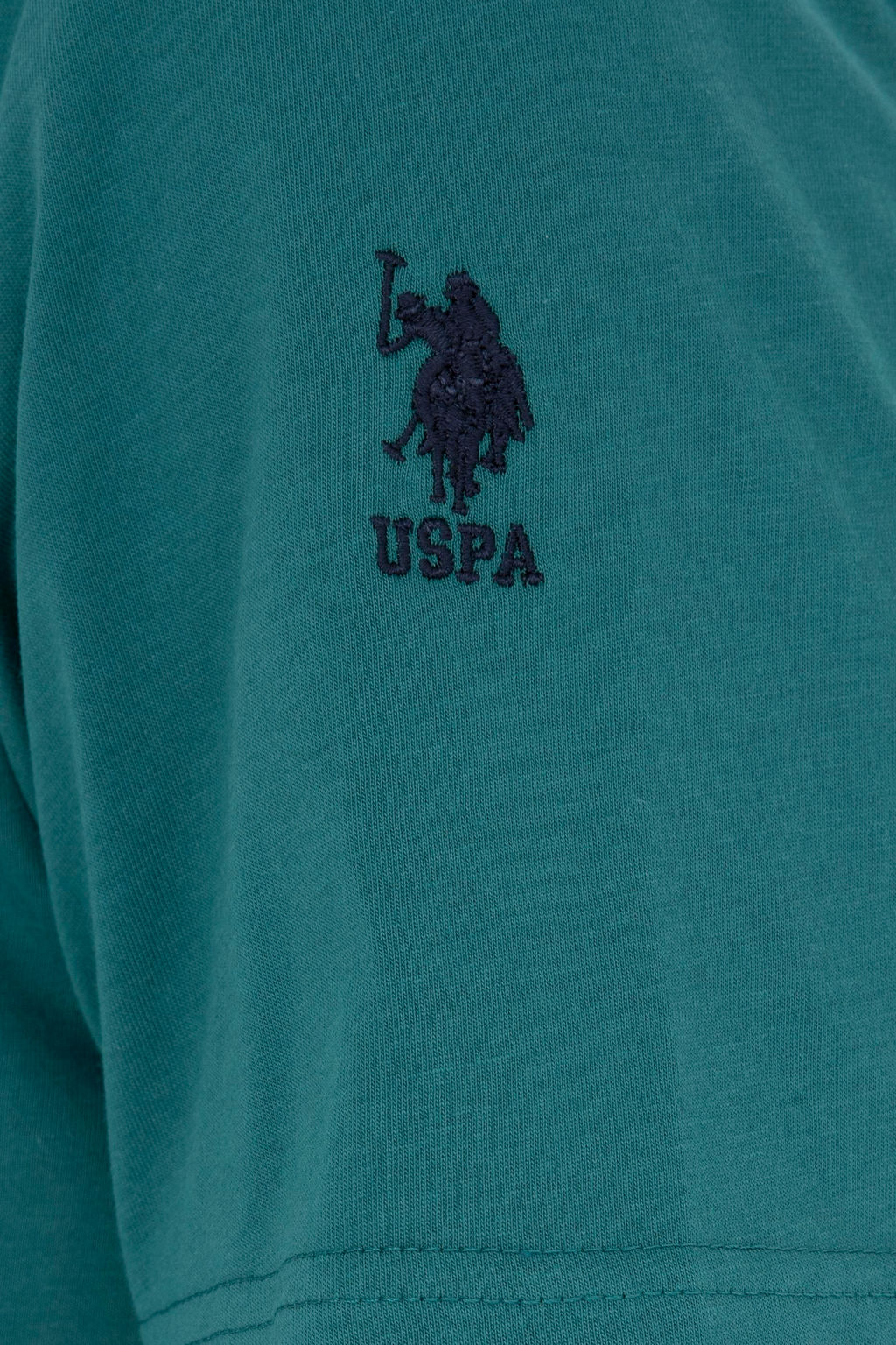 Футболка мужская U.S. Polo Assn хлопок темно-зеленая фото 14