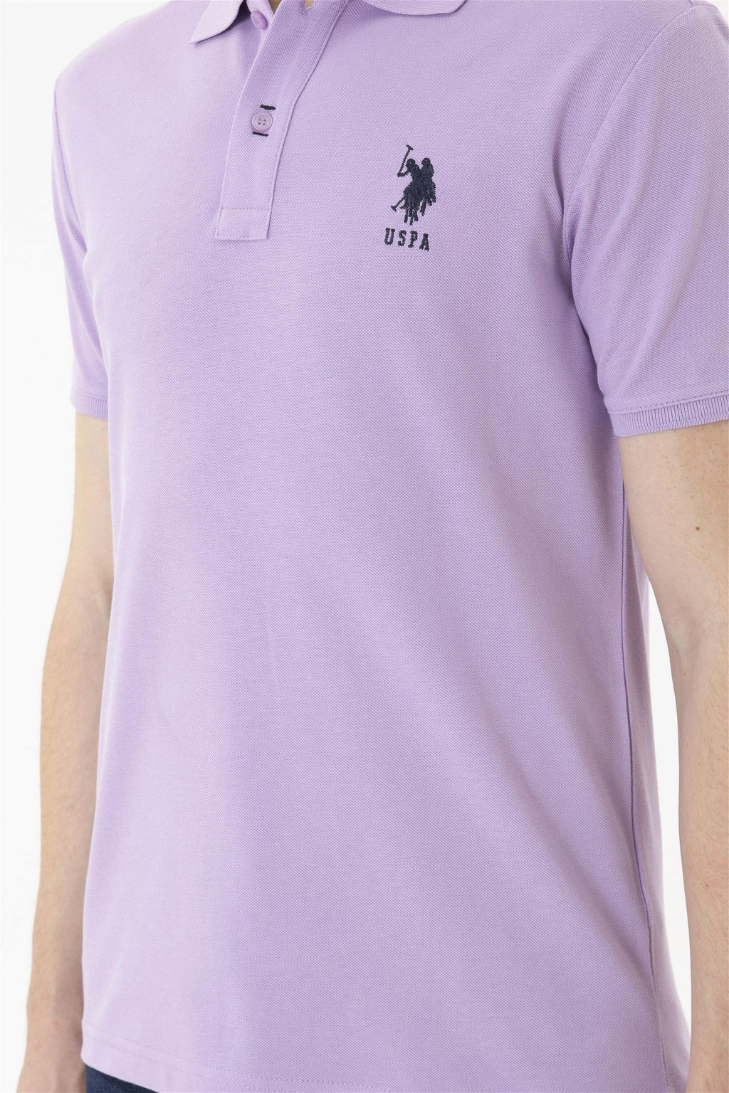Мужская сиреневая базовая футболка - U.s. polo assn фото 6