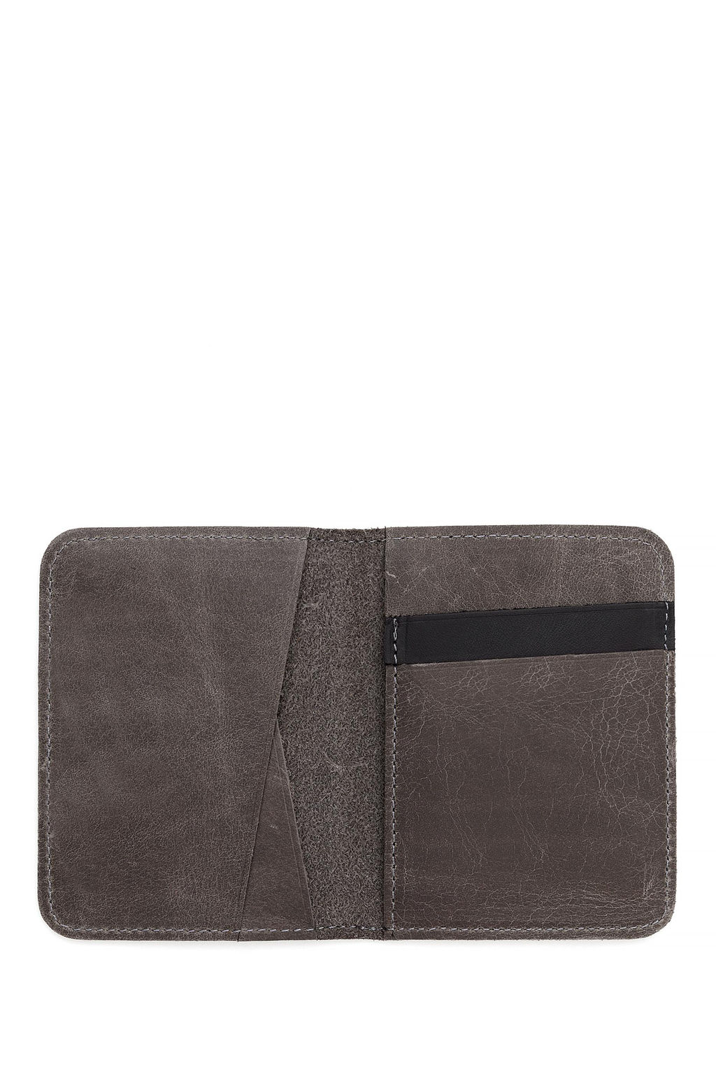 Мужская серая визитница Неожиданная скидка в корзине