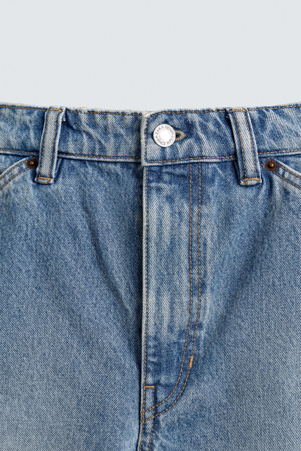 DENIM CARGO BERMUDA SHORTS - Zara фото 9
