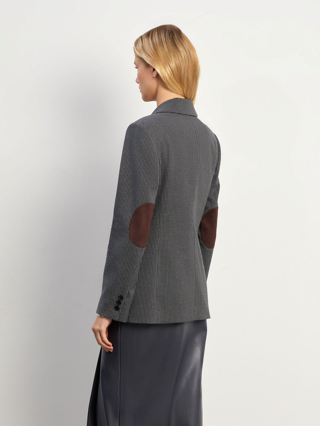 EMKA / Двубортный жакет с замшевой вставкой  фото 4