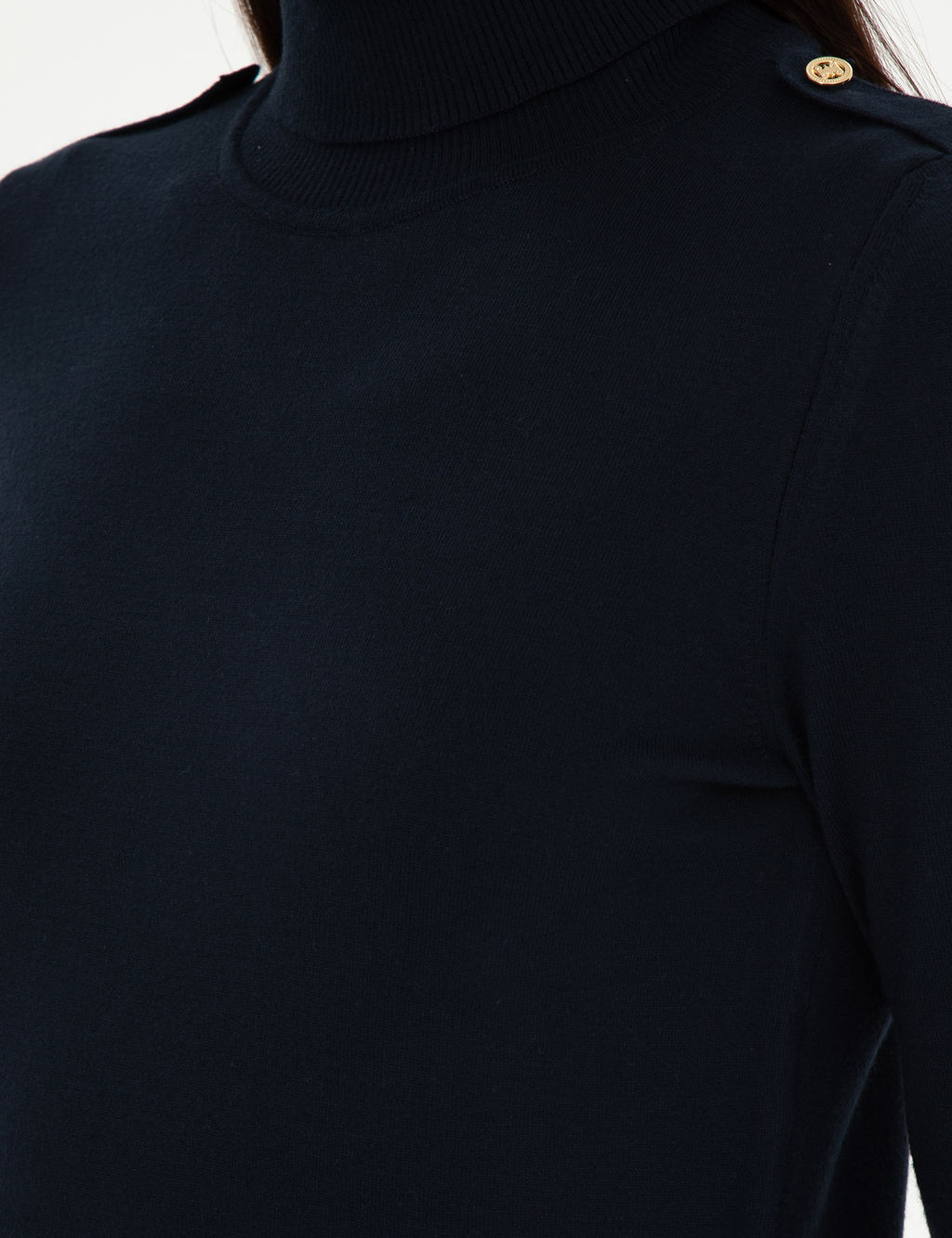Lacivert Slim Fit Basic Kazak
