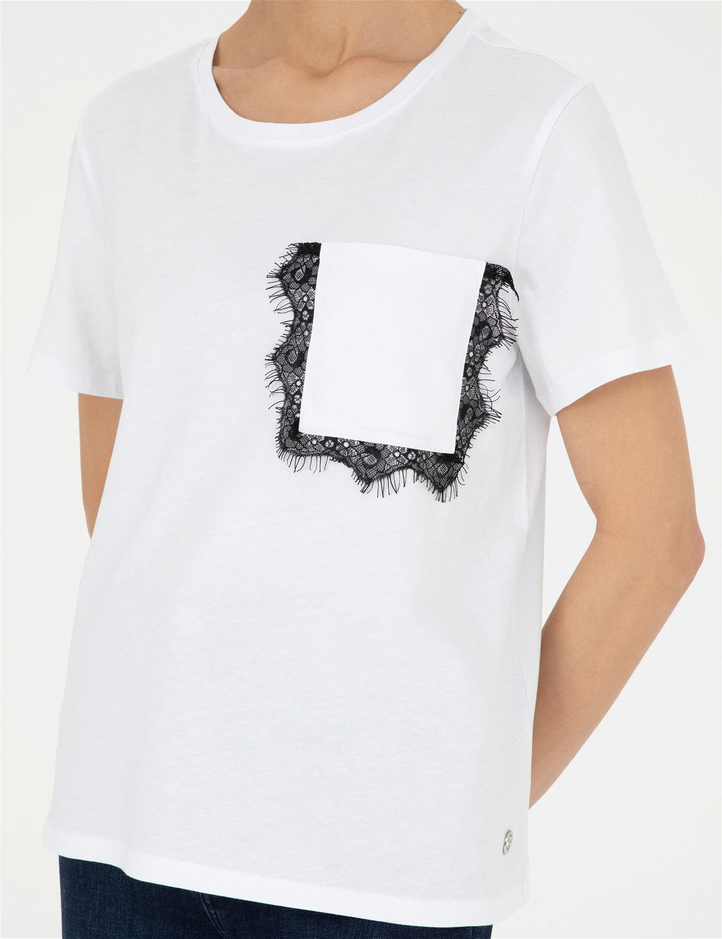 Beyaz Comfort Fit Ti__rt - Pierre cardin фото 6