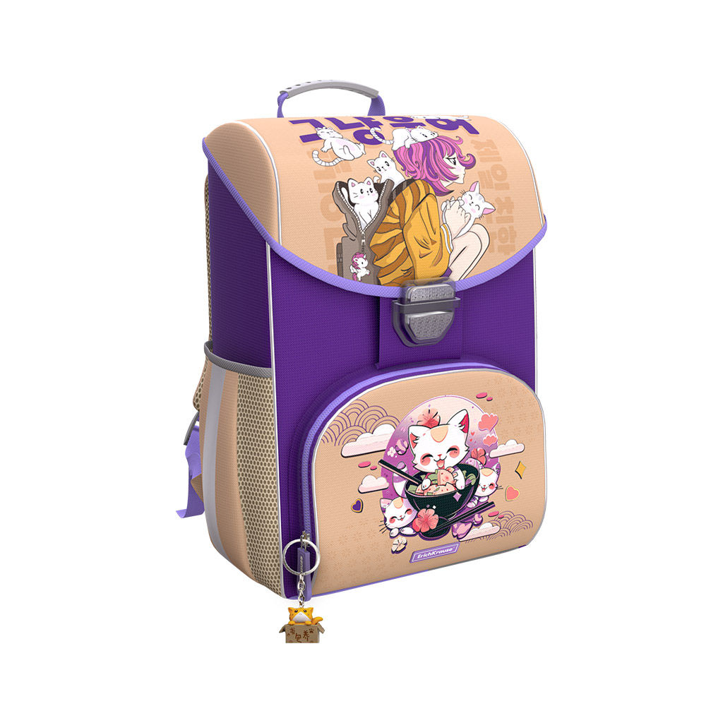 АКЦИЯ Цена за 1 шт. Ученический ранец с грудной перемычкой ErichKrause ErgoLine® 15L Cats-Pop