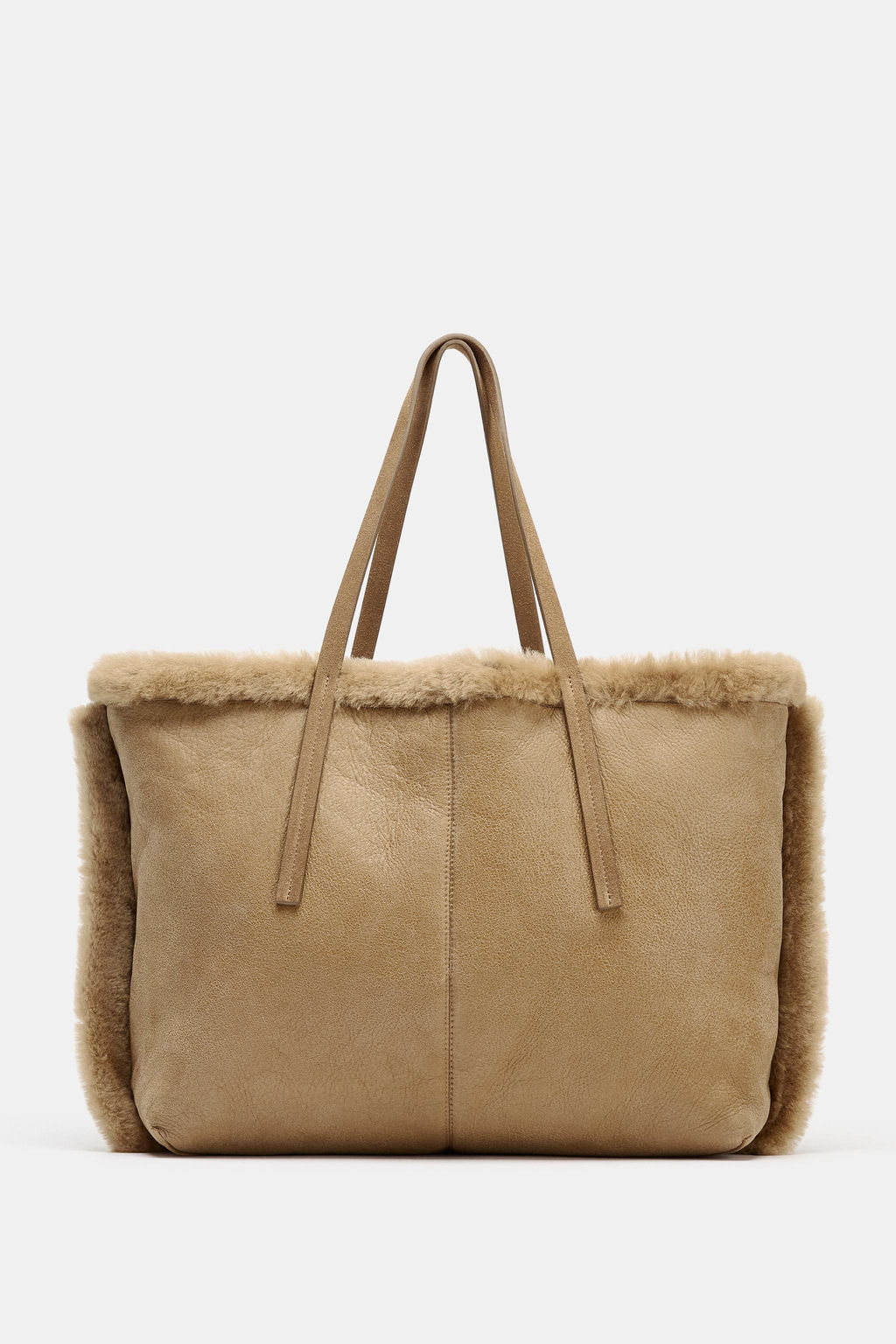 REVERSIBLE LEATHER HANDBAG - Zara фото 3