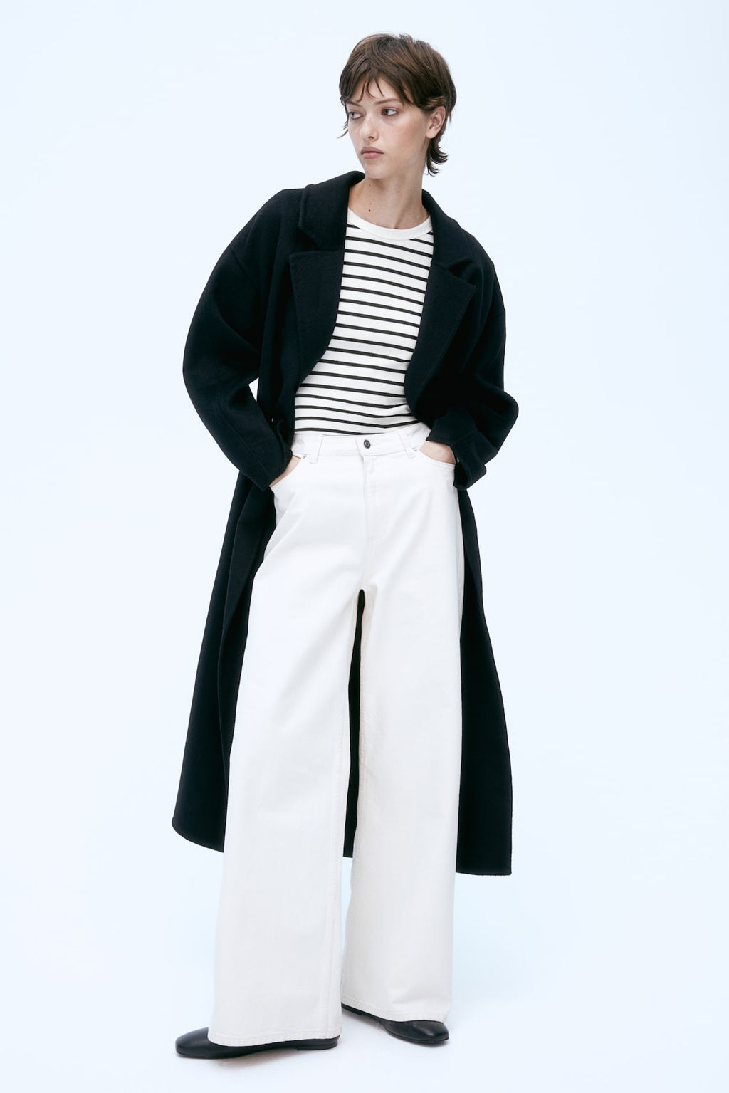 Camiseta en punto de canale - H&m фото 2