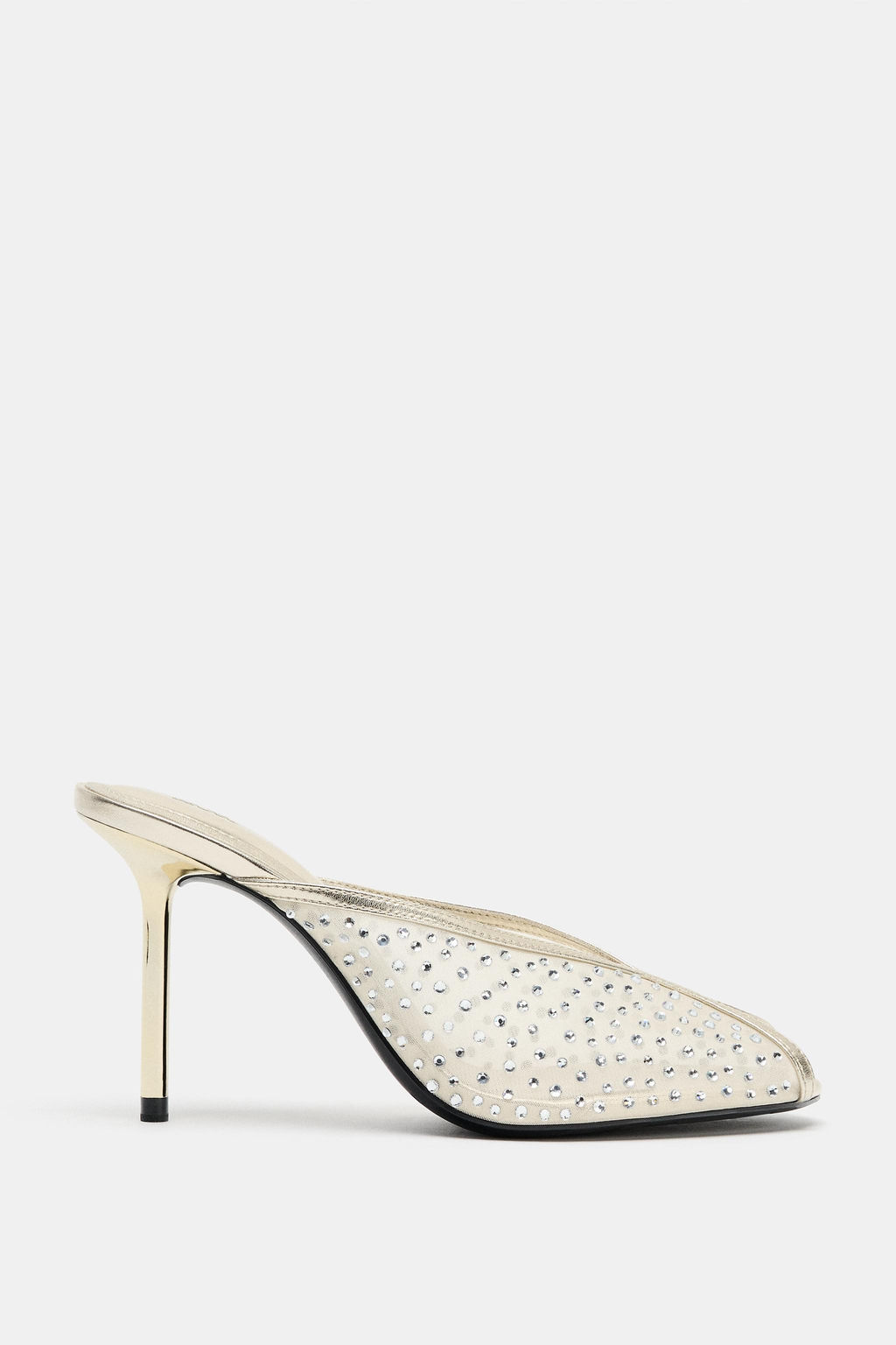 SANDALIA MESH BRILOS / Oro - Zara фото 3