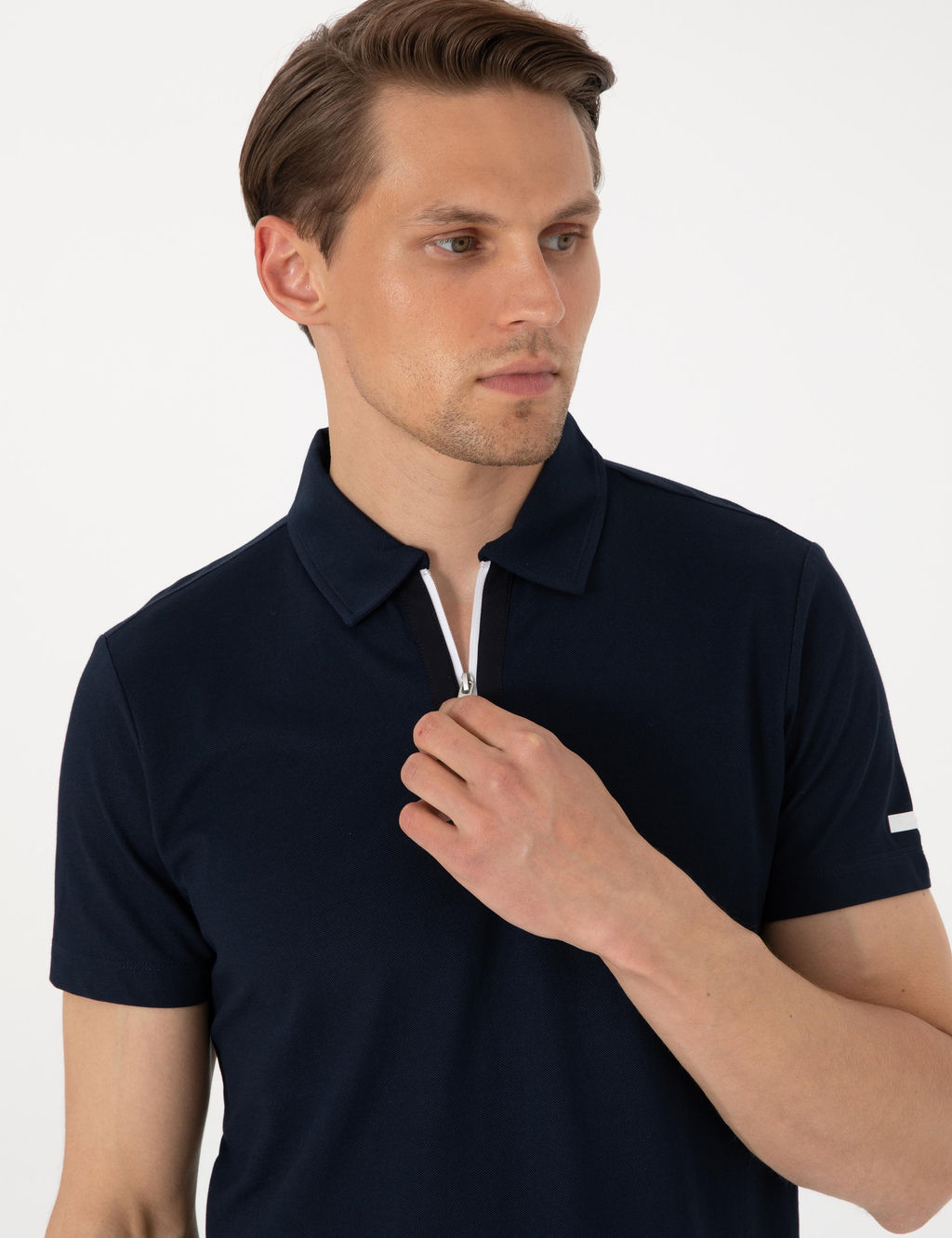 Lacivert Ultralight Kuma_ Slim Fit Polo Yaka Ti__rt