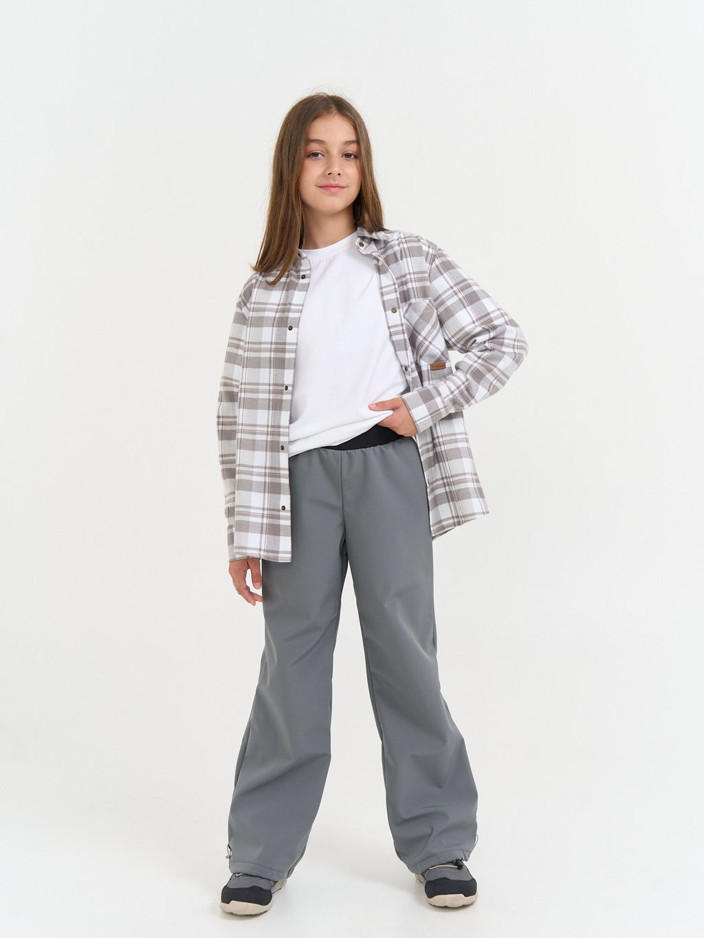 Брюки Softshell демисезонные Графит с утяжкой 7+ - Bungly фото 2