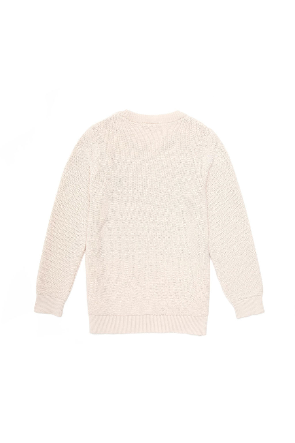 Кремовый базовый свитер для девочек - U.s. polo assn фото 3