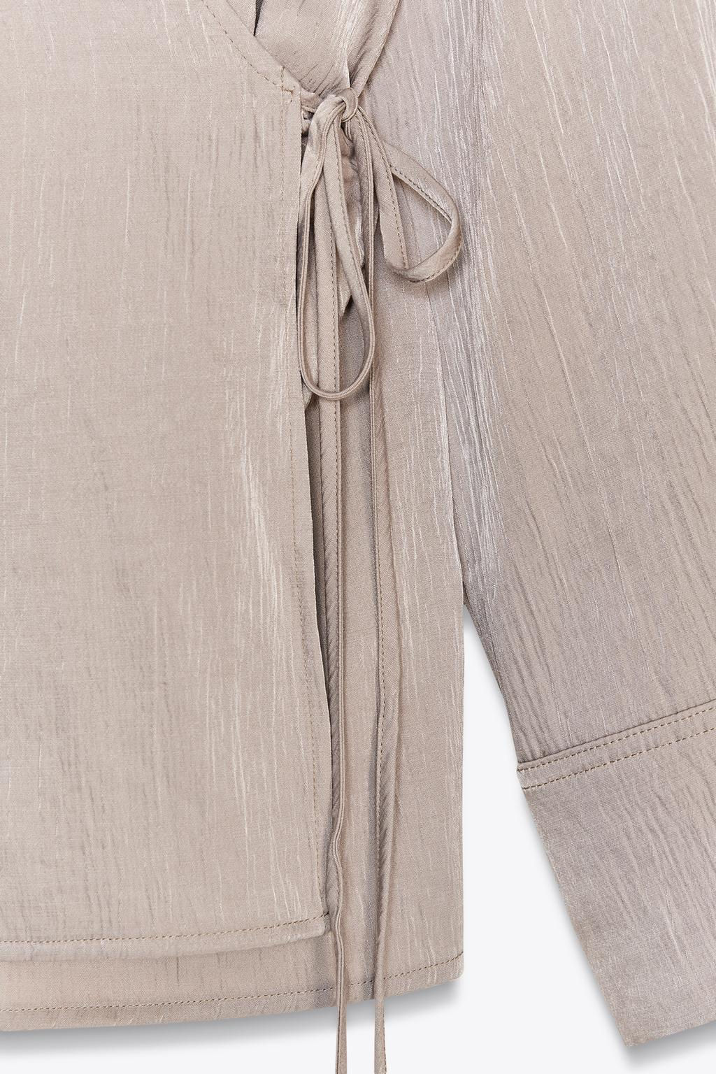 TEXTURED KIMONO JACKET - Zara фото 4