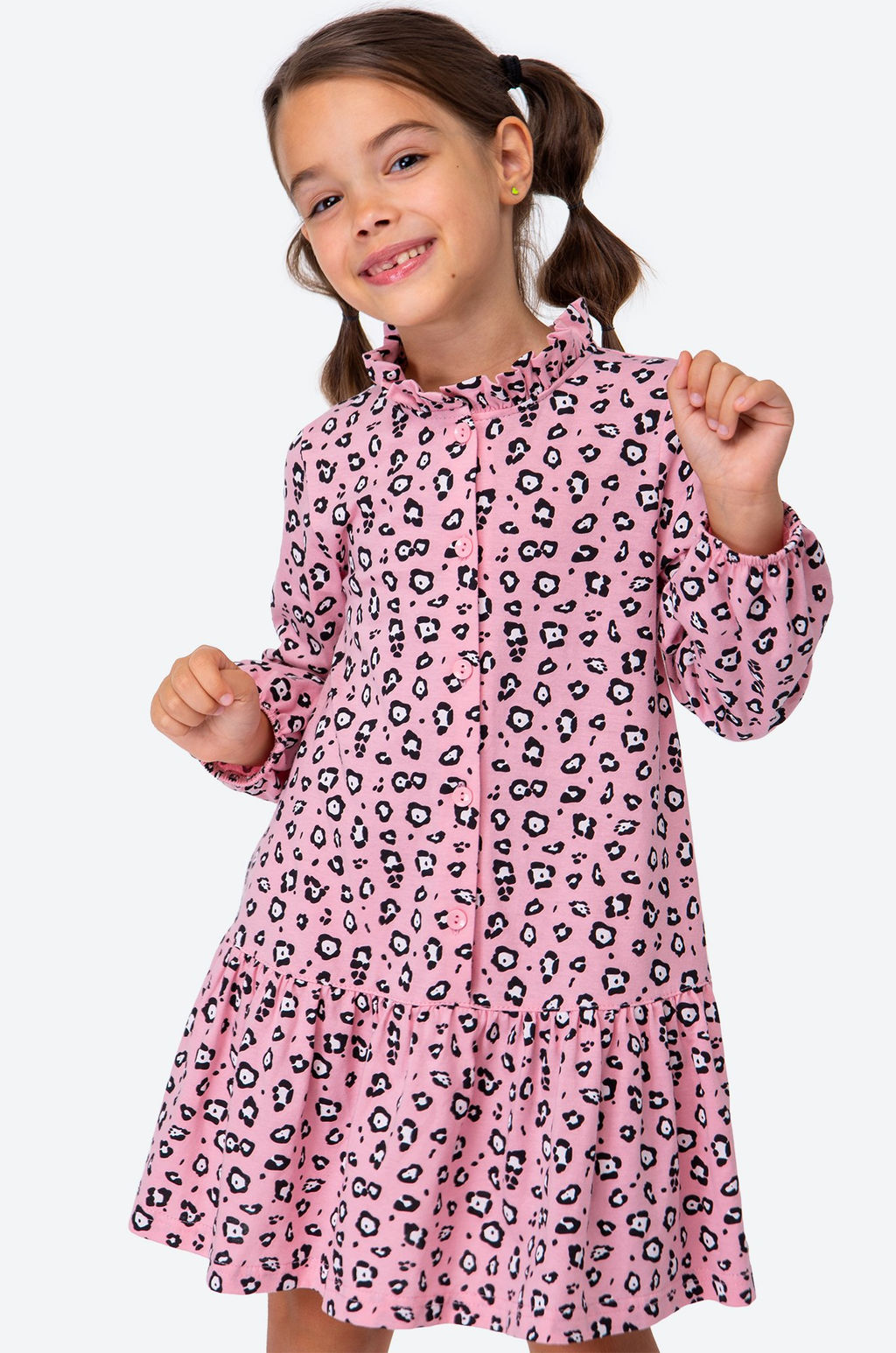 Хлопковое платье для девочки Happyfox