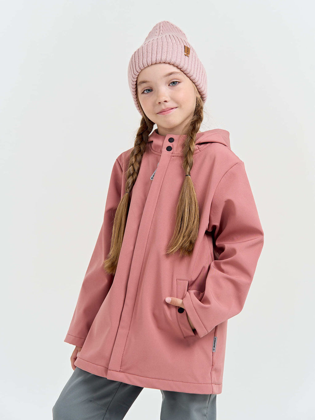 Парка Softshell демисезонная "Пепельная роза"