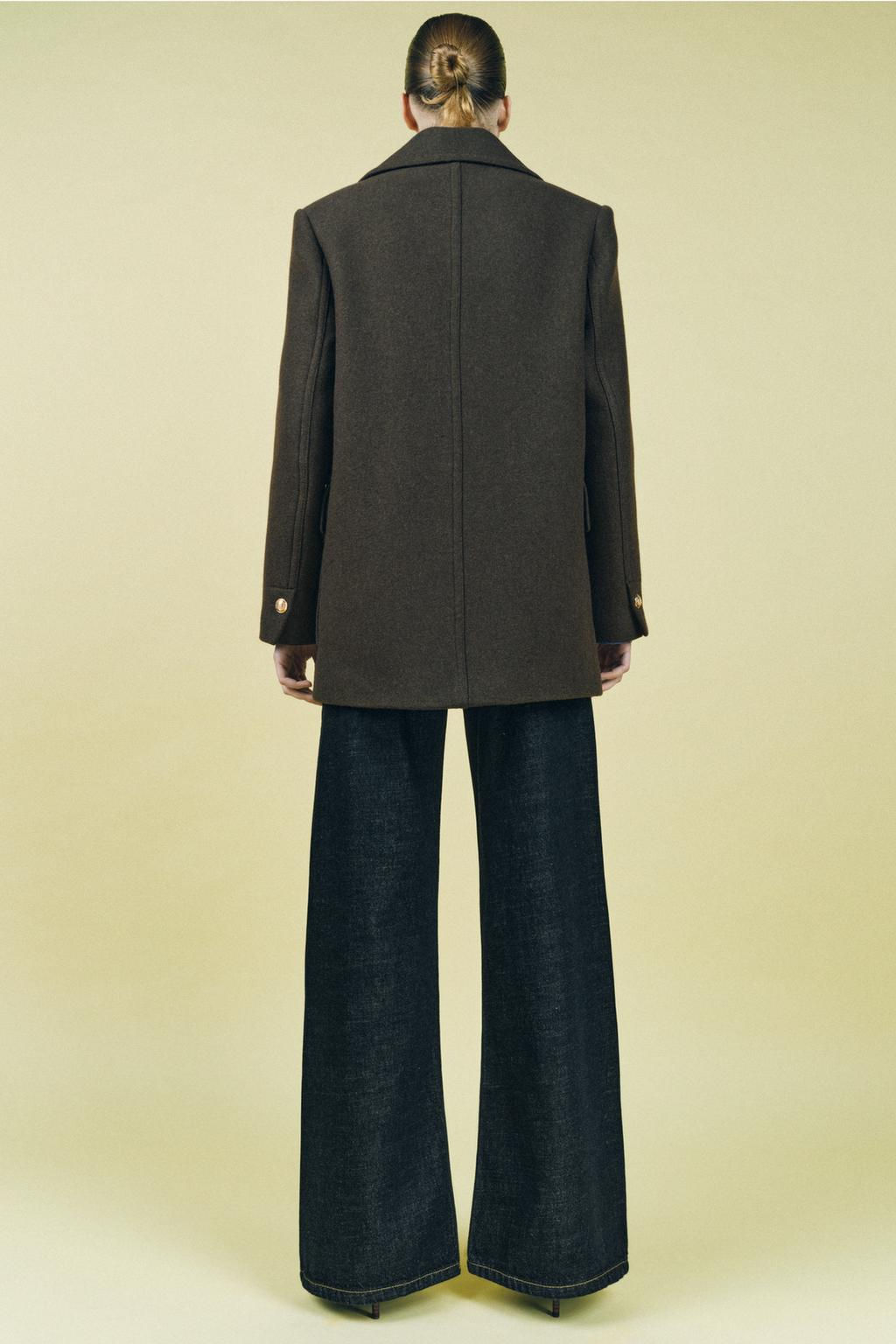 ZW COLLECTION WOOL BLEND COAT - Zara фото 4