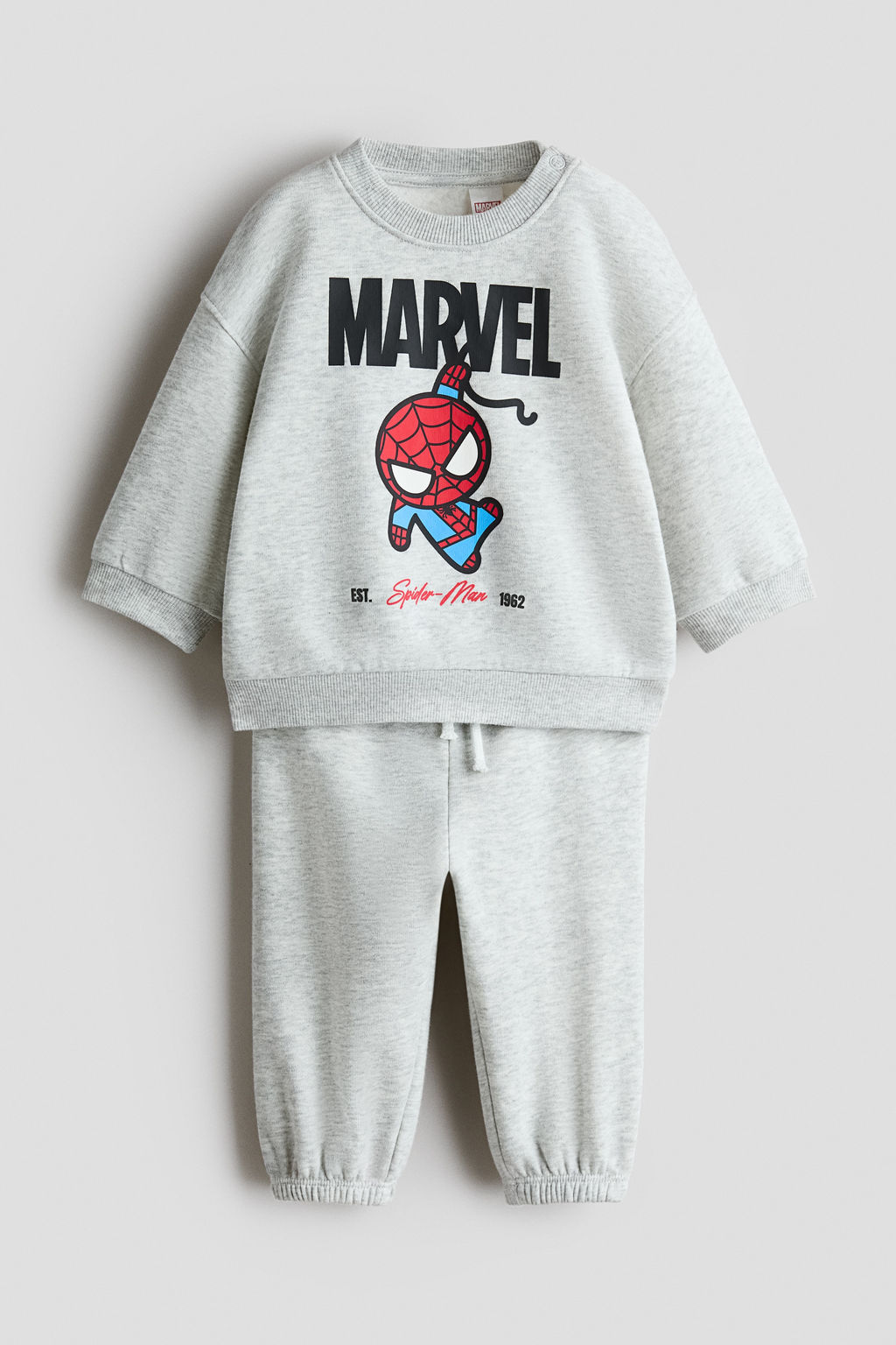 Conjunto estampado de 2 piezas en tejido sudadera