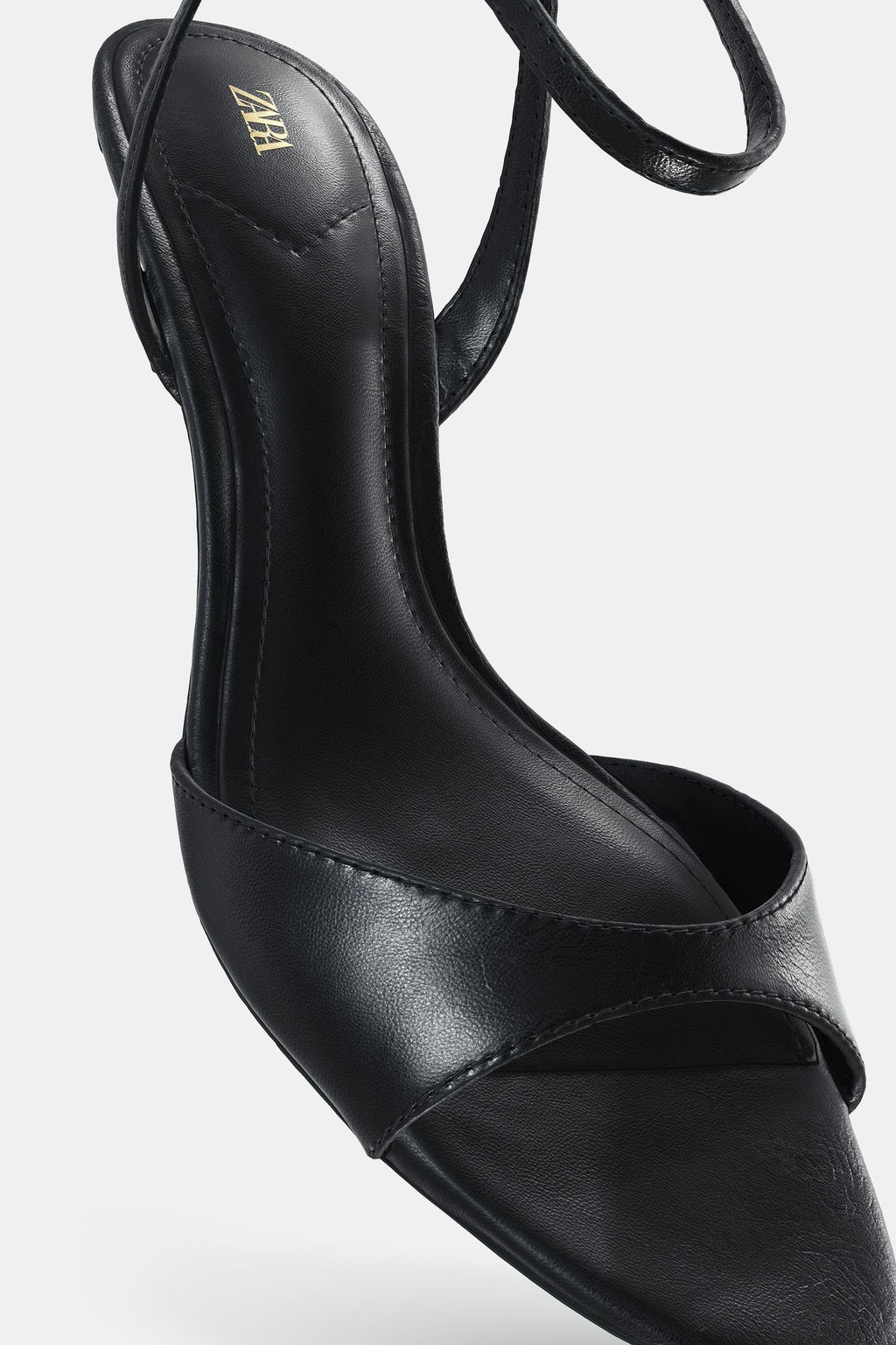 MID-HEEL SANDALS WITH ANKLE STRAP - Zara фото 9