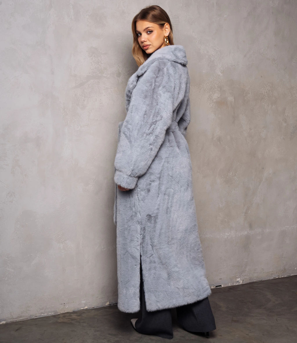 Шуба #КТ5099, серый - Dommod фото 3