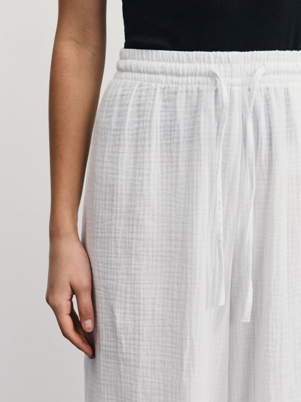 Широкие брюки из муслина / Zarina  фото 6