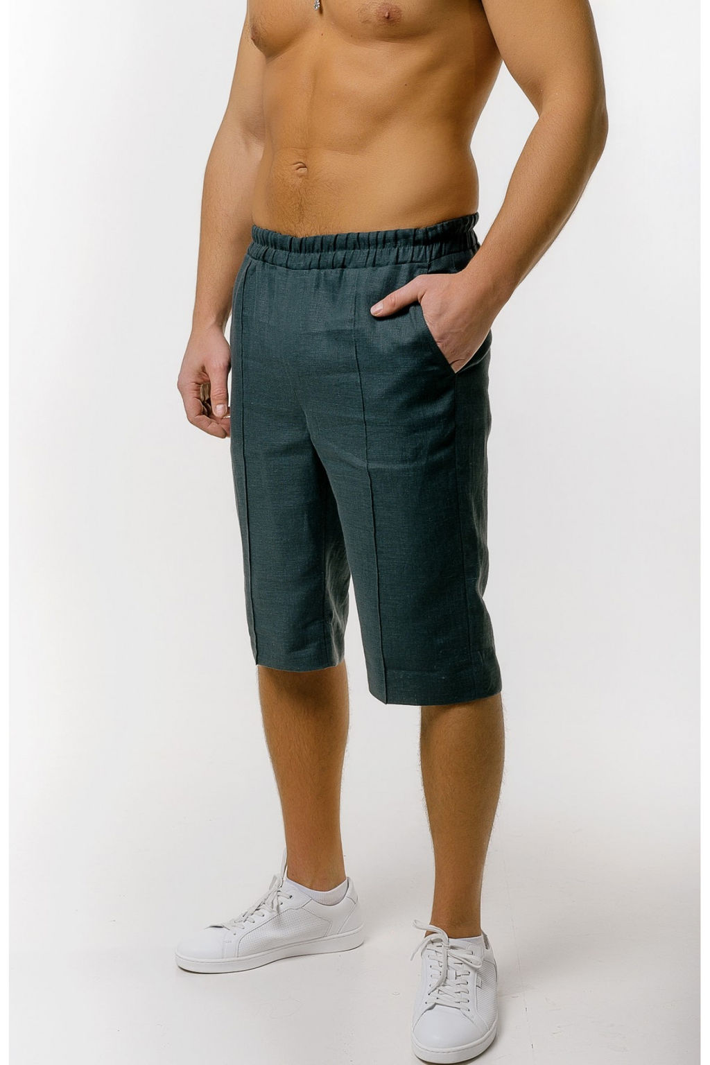 100% лен Капри