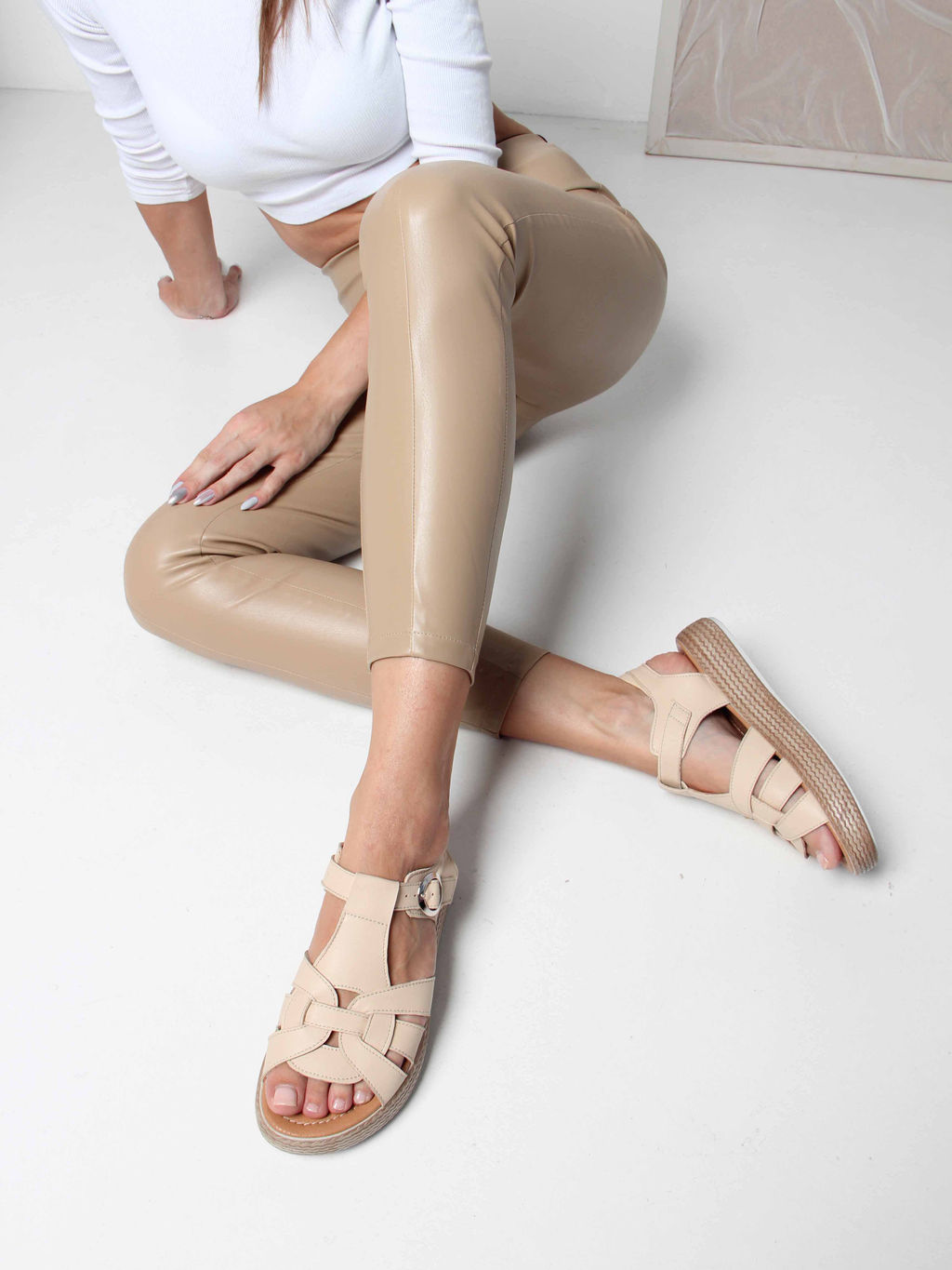 Босоножки 2028.2530be. Бежевый