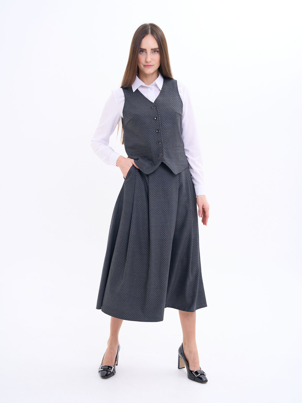 юбка, расклешенная от пояса к низу, - Трика фото 3