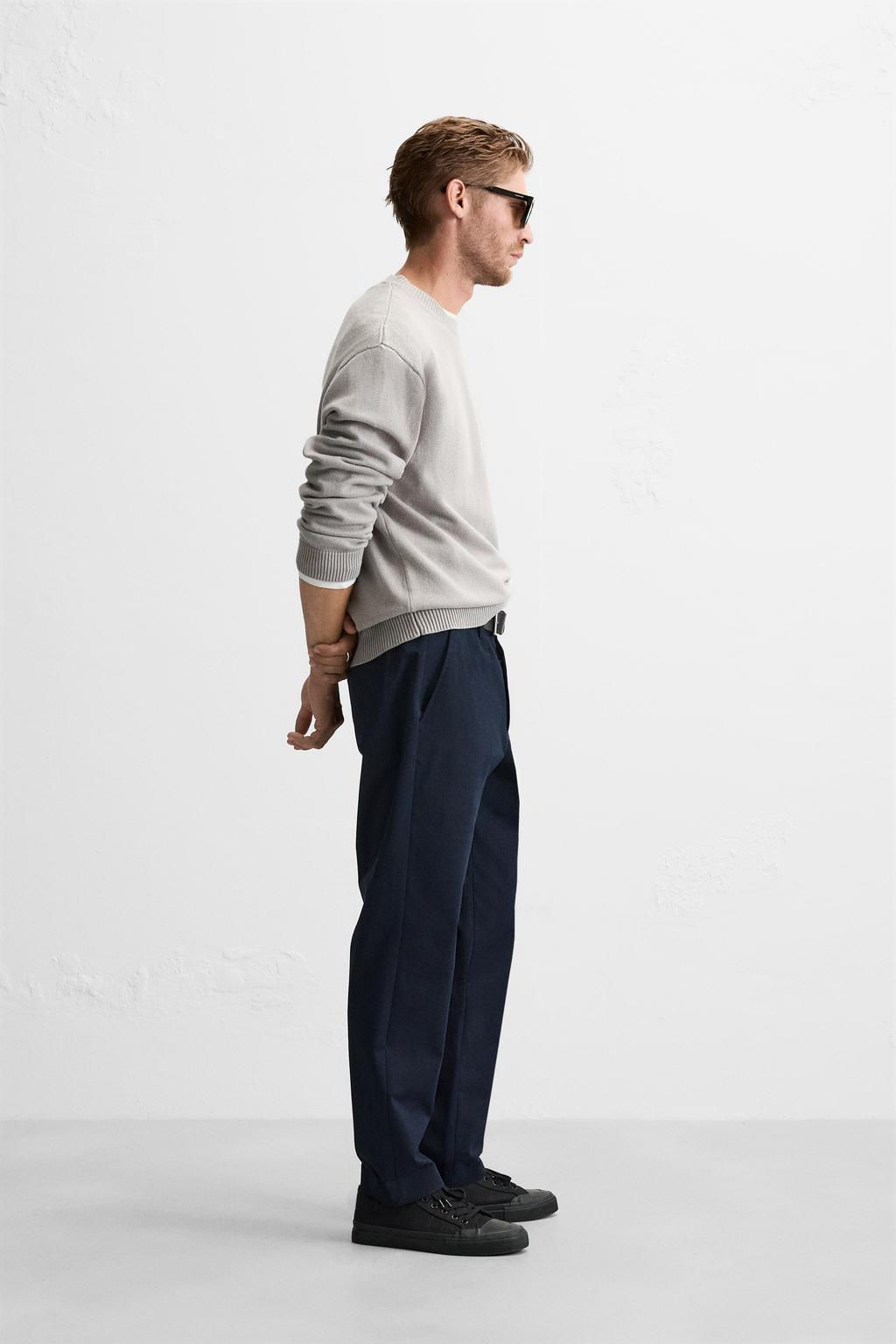 TEXTURED COTTON SWEATER - Zara фото 4