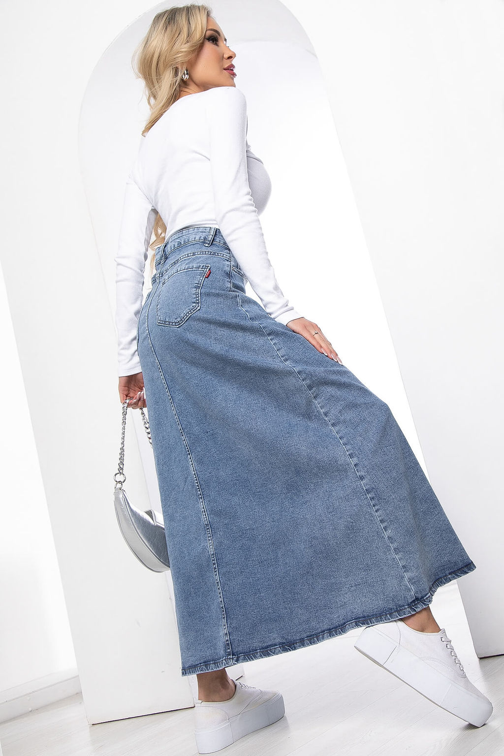 Юбка Антэлия (синяя) Ю8698 - Lt collection фото 2