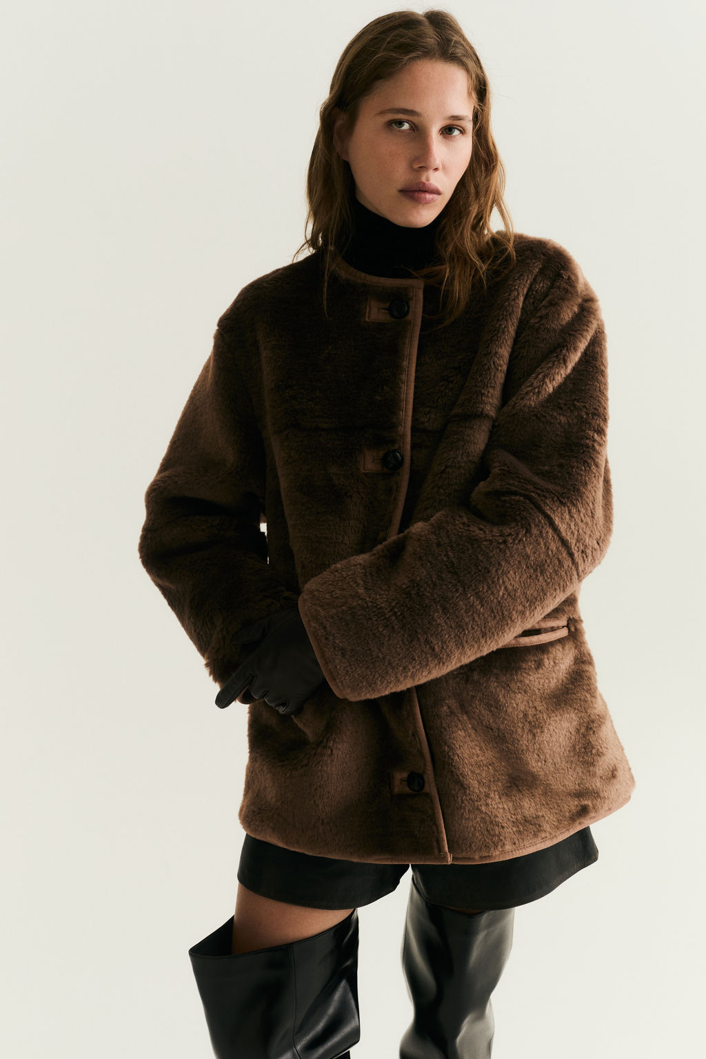 Chaqueta efecto pelo - H&m фото 4